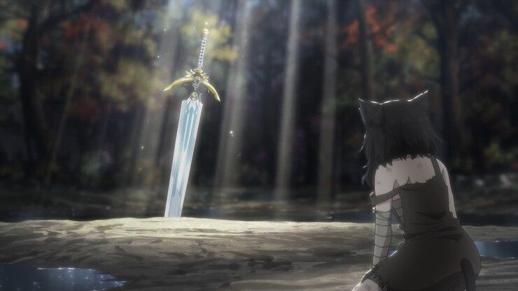 Кадр из аниме "О моем перерождении в меч"